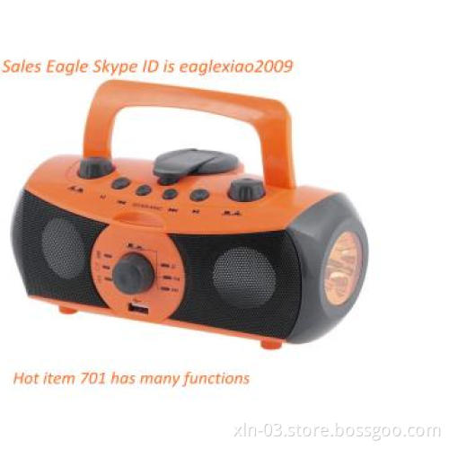 Wind up Crank dynamo LED torch light with radio mobile charger--Eagle